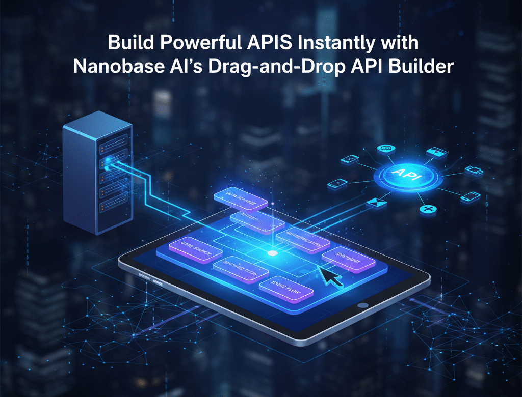 Build Powerful APIs Instantly with Nanobase AI’s Drag-and-Drop API Builder